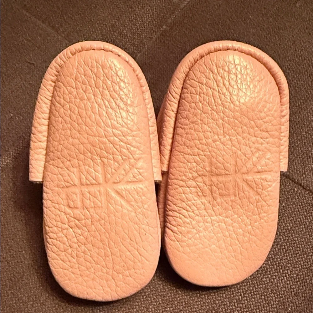 Freshly Picked Blush Leather Moccasins